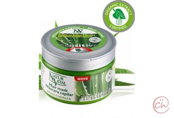 Възстановяваща маска за суха и третирана коса с алое вера – Natur Vital